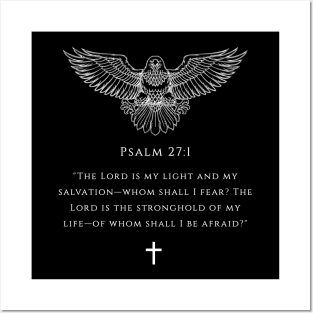 Bible verse - Psalm 27:1 Posters and Art